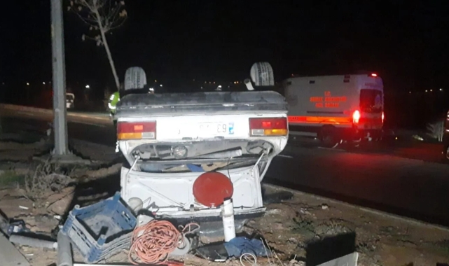 Şanlıurfa'da otomobil takla attı: 2 yaralı