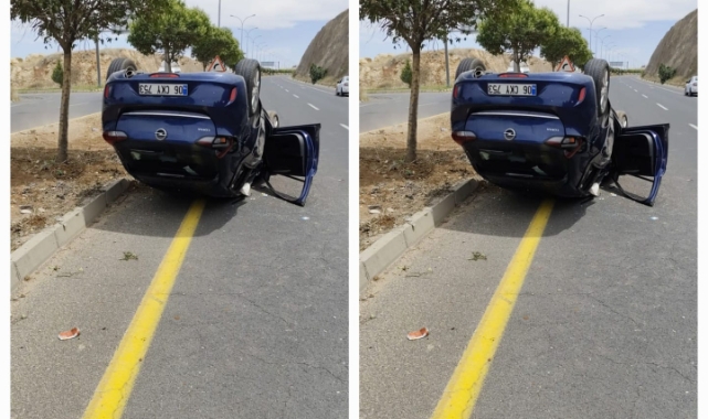 Şanlıurfa'da otomobil takla attı: 2 yaralı