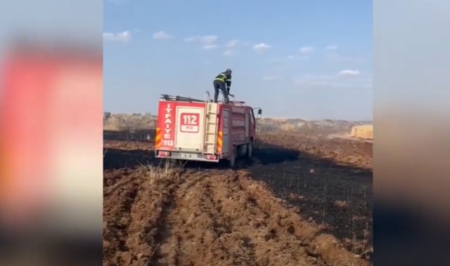 Şanlıurfa'da 170 dönüm buğday tarlası kül oldu
