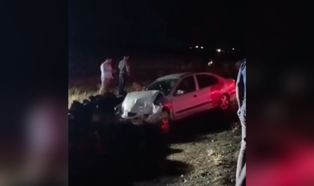 Siverek'te otomobil şarampole devrildi: 2 yaralı