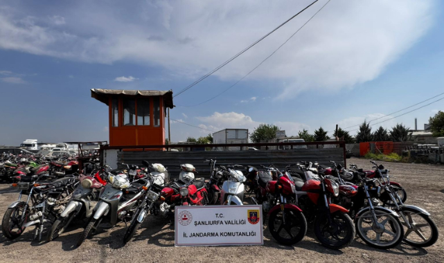 Şanlıurfa'da motosiklet hırsızlığı operasyonunda 7 şüpheli yakalandı