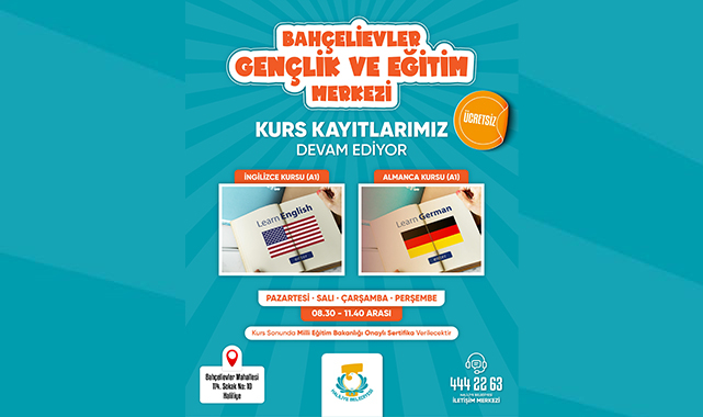 Haliliye'de ücretsiz dil kursu kayıtları devam ediyor