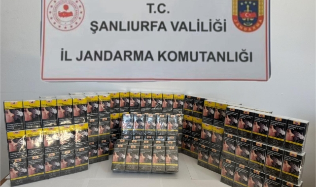 Şanlıurfa'da 2 bin 130 paket gümrük kaçağı sigara ele geçirildi
