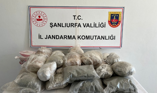 Şanlıurfa'da 26 kilo 400 gram esrar ele geçirildi
