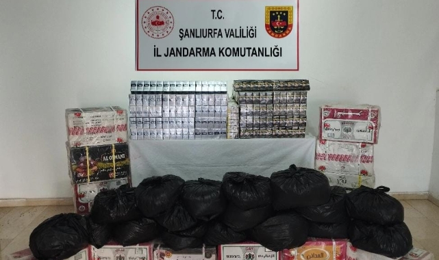 Şanlıurfa'da kaçakçılık operasyonu