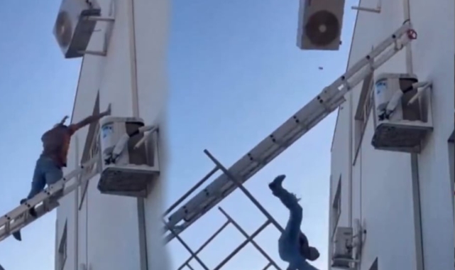 Şanlıurfa'da klimayı tamir eden usta yüksekten düşerek yaralandı