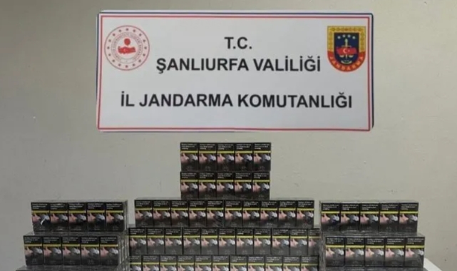 Şanlıurfa'da gümrük kaçağı 2 bin 347 sigara ele geçirildi
