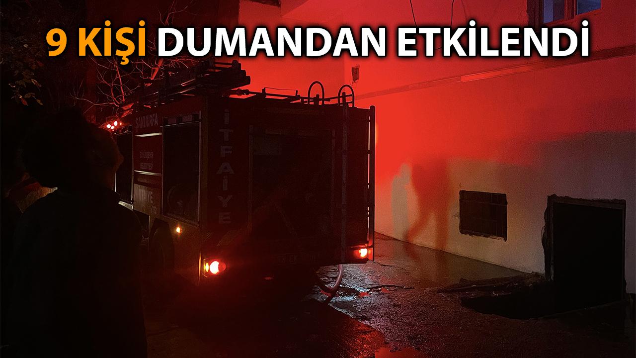 Şanlıurfa'da bir apartmanda yangın
