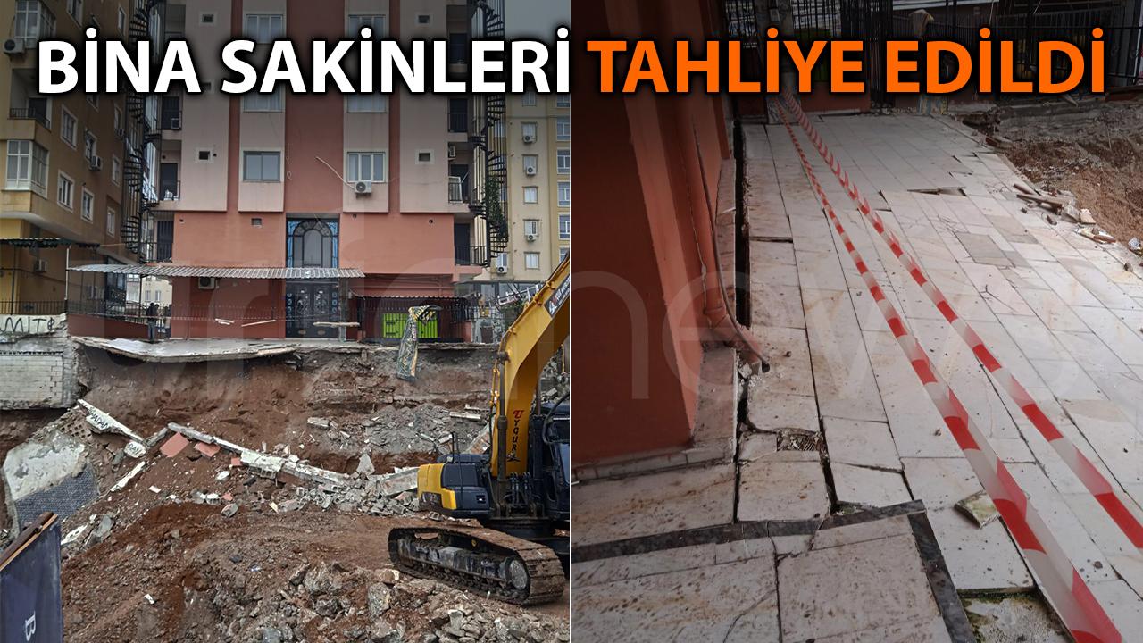 Şanlıurfa'da temel kazısı sırasında istinat duvarı çöktü