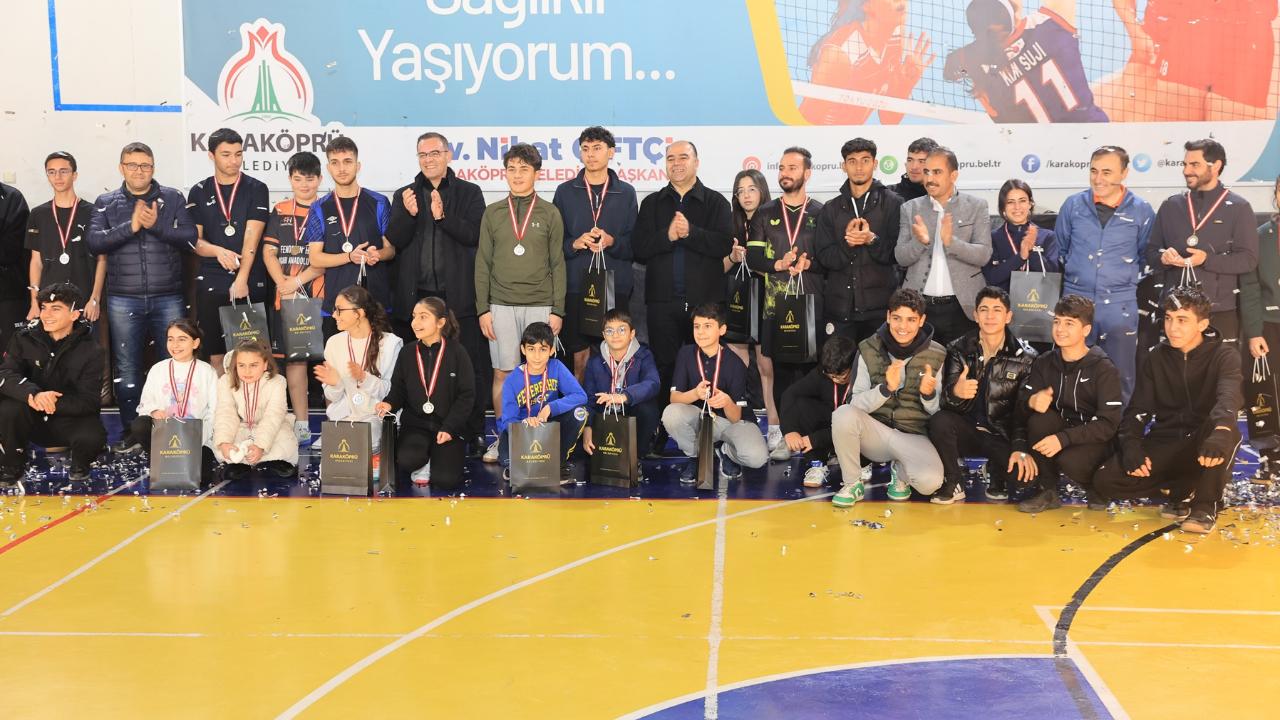 Karaköprü’de masa tenisi turnuvası heyecana sahne oldu