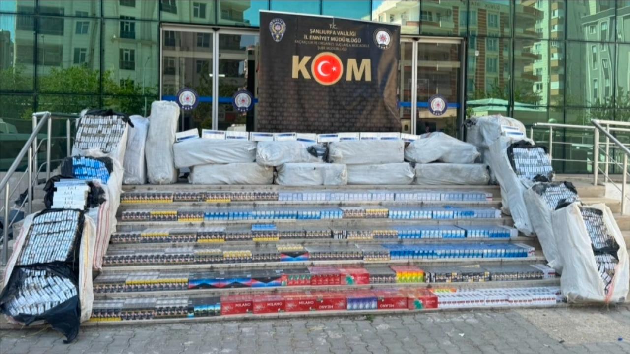 Şanlıurfa’da kaçak sigara operasyonu: 3,5 milyonluk ürün ele geçirildi