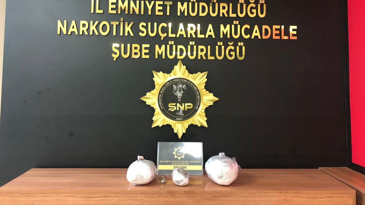 Şanlıurfa’da narkotik operasyonu: Kilolarca skunk ele geçirildi