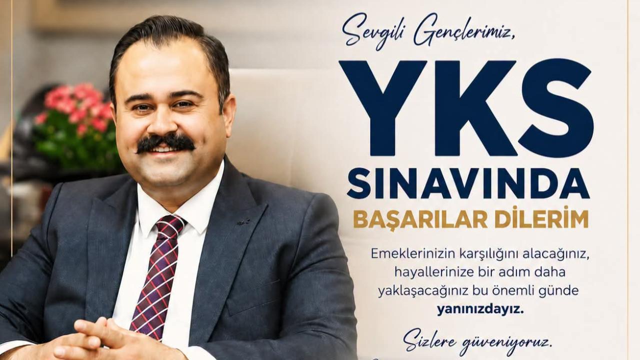 Başkan İnan’dan YKS’ye girecek öğrencilere destek ve başarı mesajı