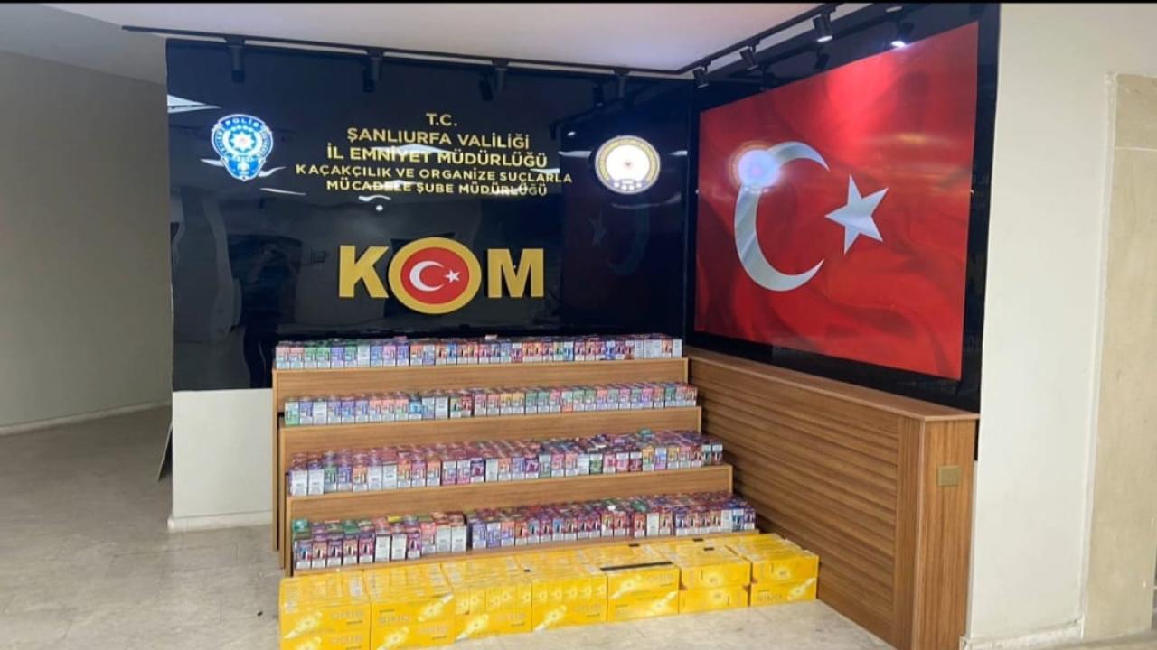 Şanlıurfa’da 1,5 Milyon TL’lik kaçak ürün ele geçirildi