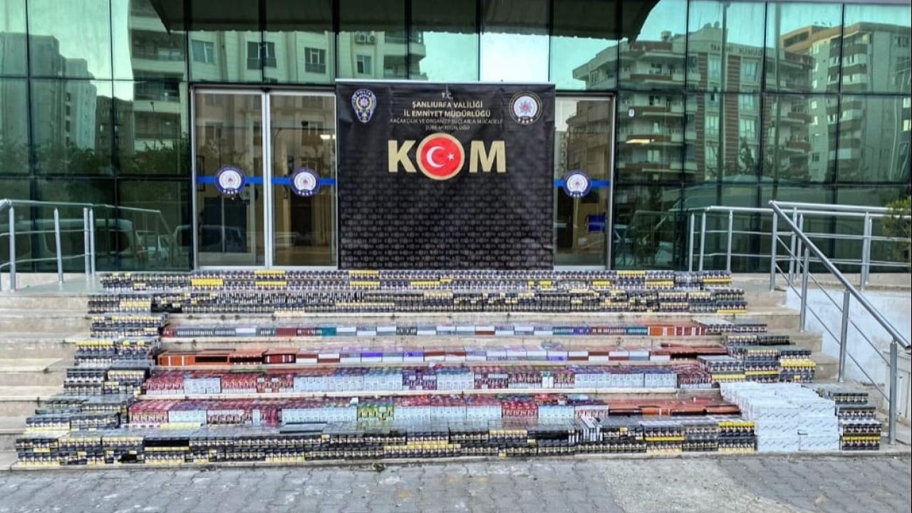 Şanlıurfa’da 3,7 milyon liralık kaçak ürün ele geçirildi