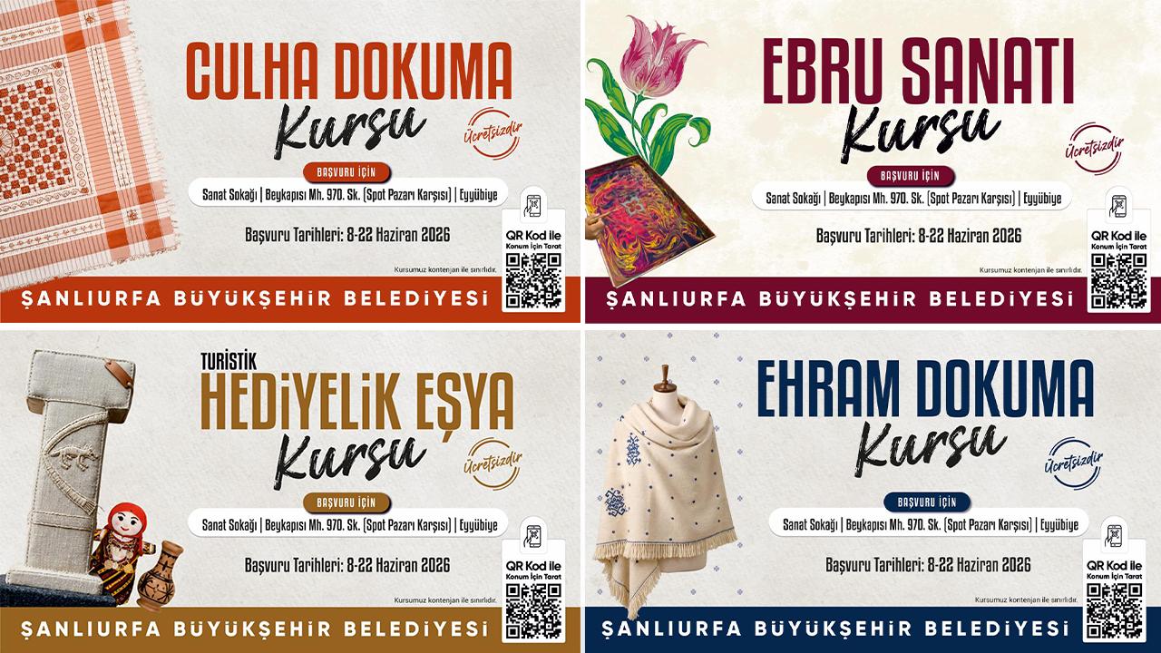 Şanlıurfa'da kültür kursları için başvurular başladı