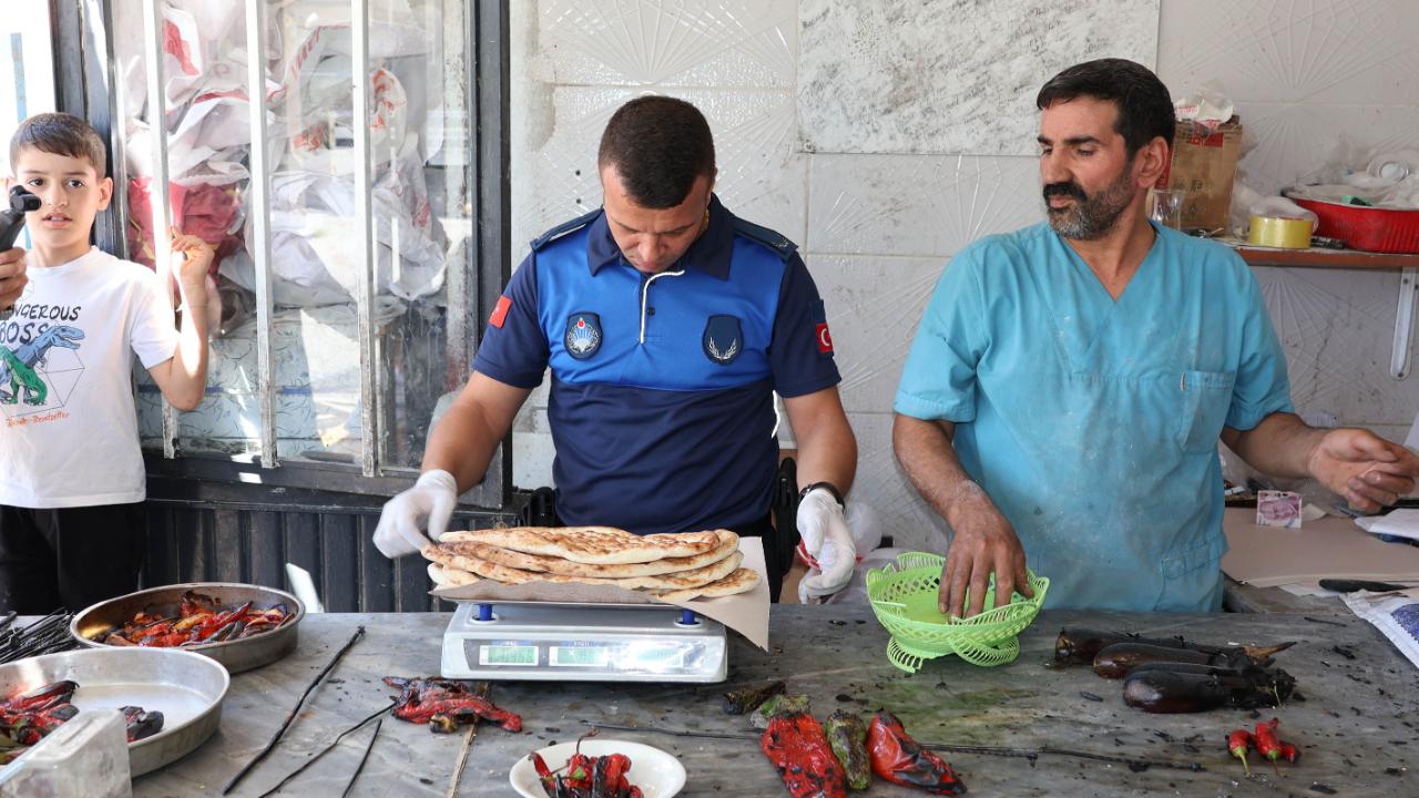 Haliliye zabıtasından pide ve lahmacun fırınlarına sıkı denetim