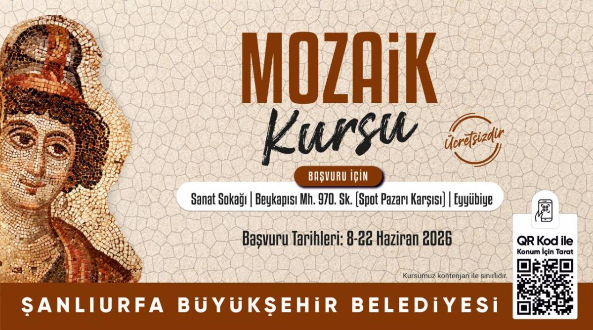 Şanlıurfa'da kültür kursları için başvurular başladı